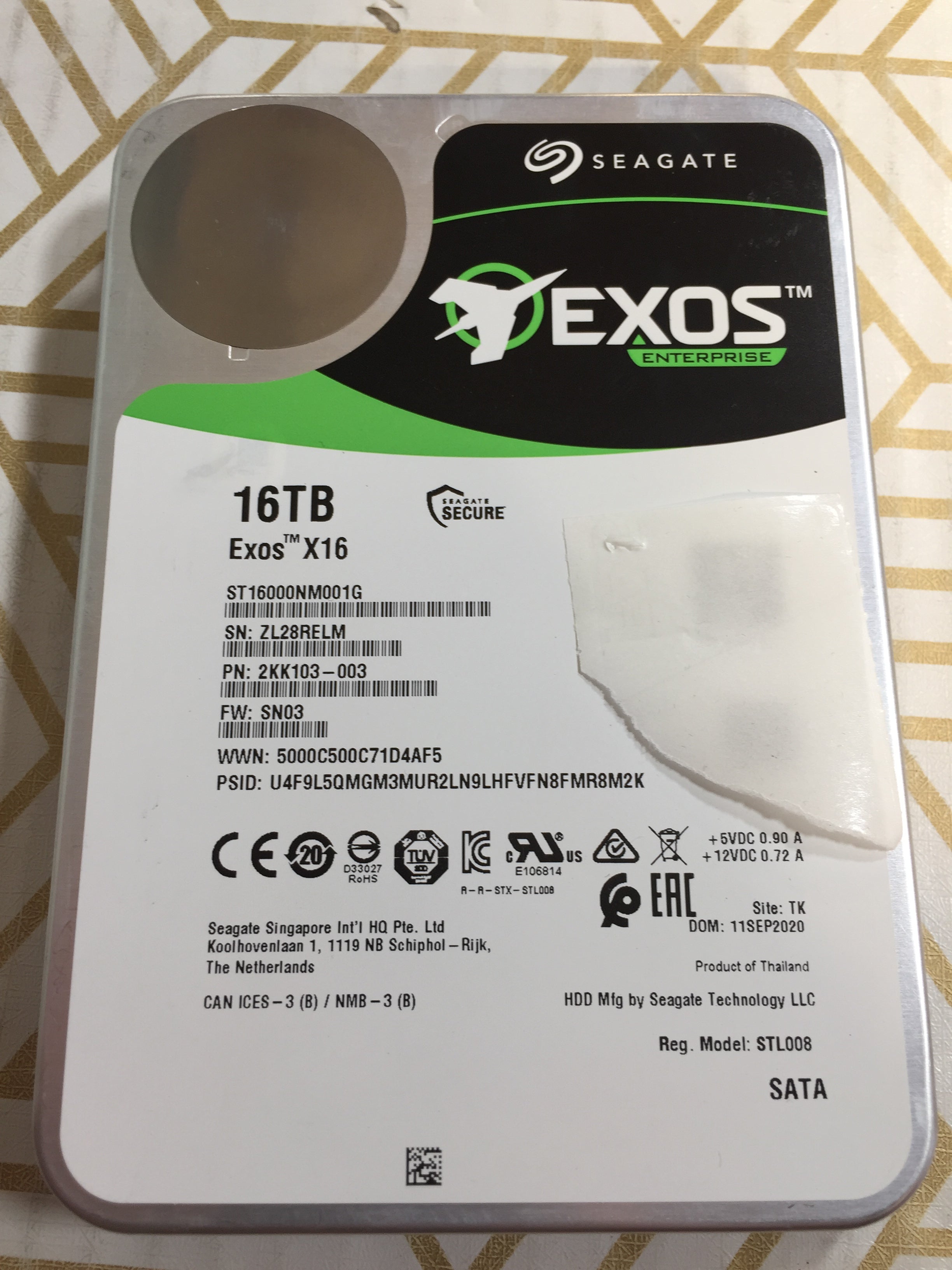 Seagate 16TB HDD EXOS X16 (7975161266414)